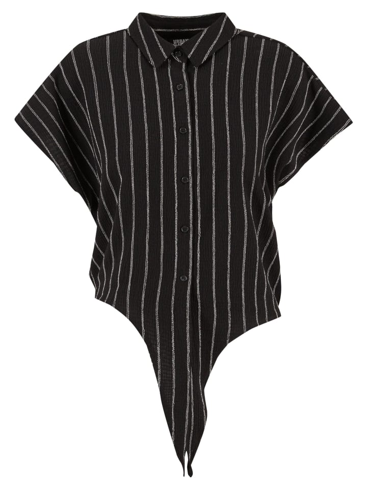 Блузка Urban Classics, цвет black/offwhite
Блузка Urban Classics, цвет black/offwhite