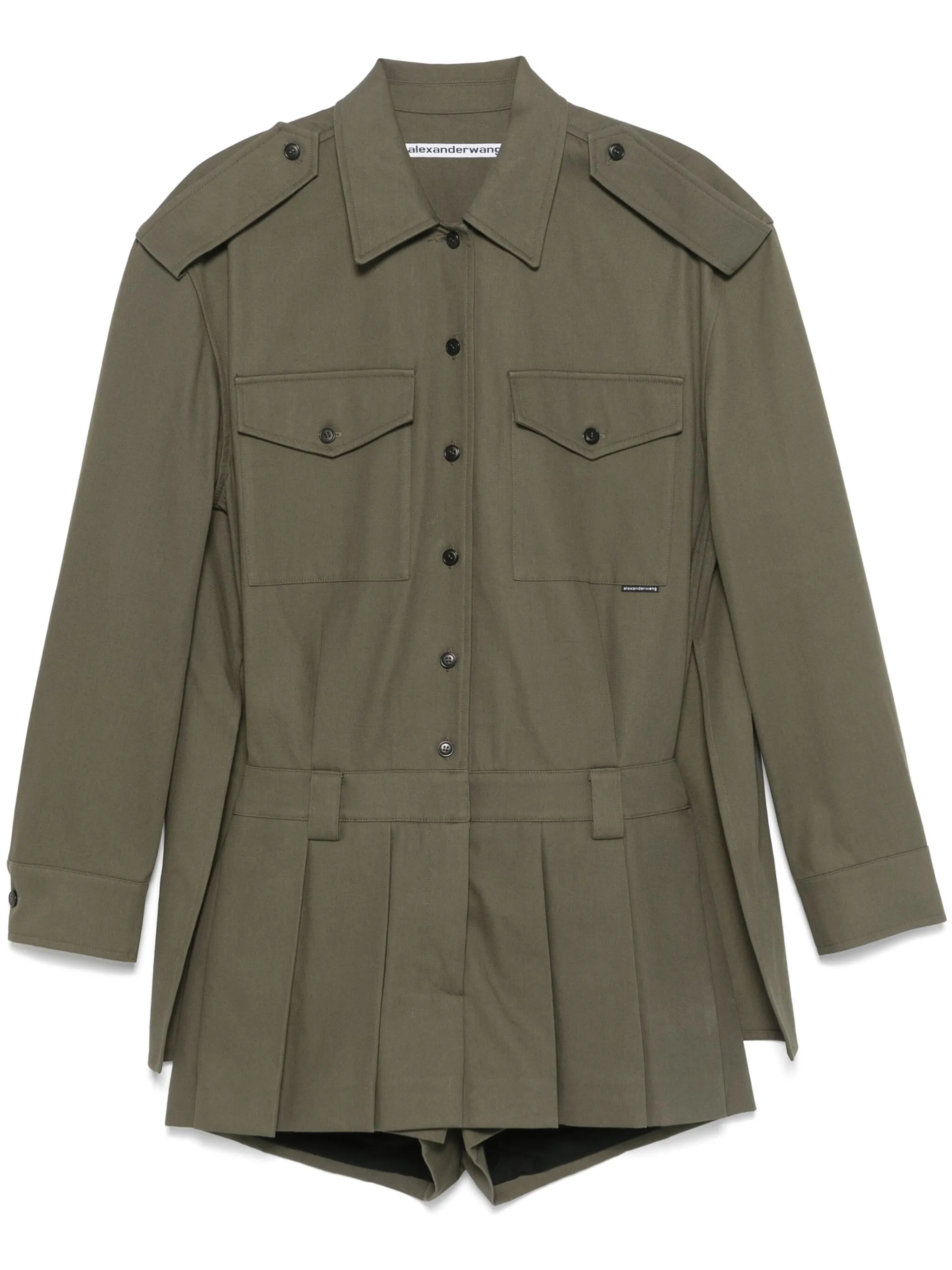 Твиловый ромпер Alexander Wang, зеленый
Твиловый ромпер Alexander Wang, зеленый