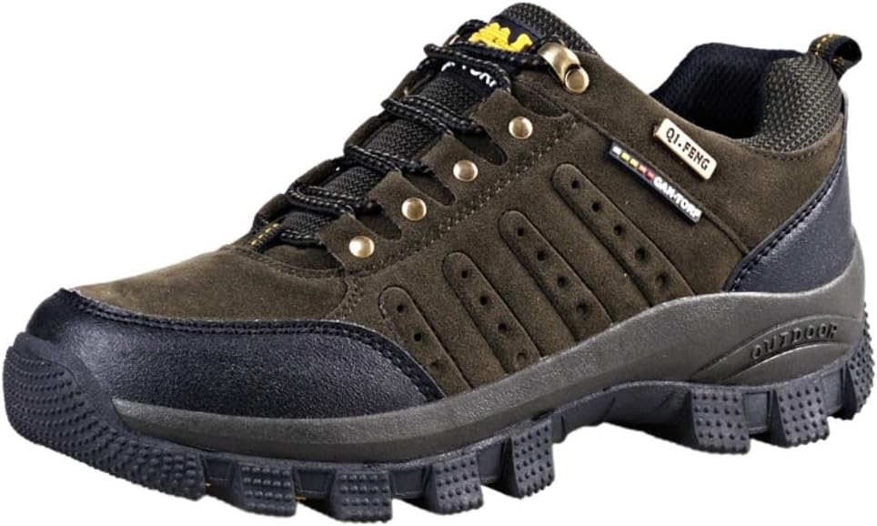 Мужские водонепроницаемые кожаные походные ботинки средней высоты, легкие и удобные, с цветной отделкой, больших размеров Lexamen, зеленый
Мужские водонепроницаемые кожаные походные ботинки средней высоты, легкие и удобные, с цветной отделкой, больших размеров Lexamen, зеленый