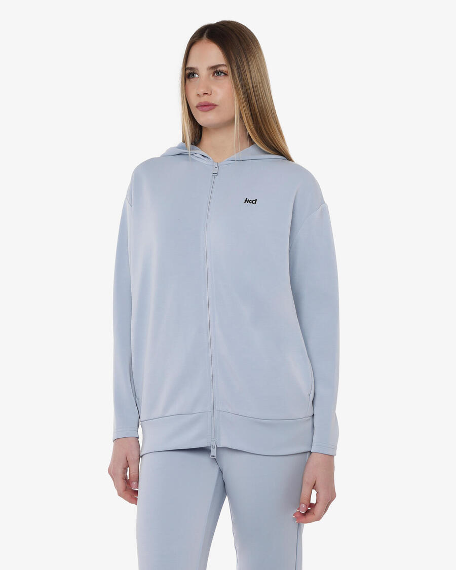 JAKED Женская толстовка светло-голубого цвета из синтетического материала для фитнеса.
JAKED Женская толстовка светло-голубого цвета из синтетического материала для фитнеса.