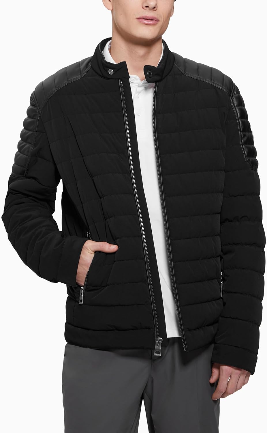 GUESS Мужская куртка Divo Fabric Block Light Puffer, Jet Black
GUESS Мужская куртка Divo Fabric Block Light Puffer, Jet Black