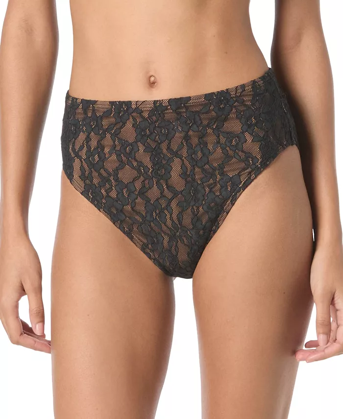 Женские кружевные плавки с высокой талией Michael Kors, черный
Женские кружевные плавки с высокой талией Michael Kors, черный