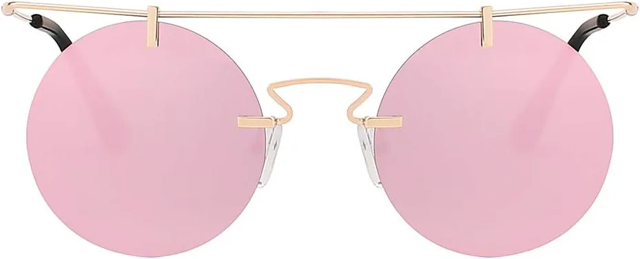 Солнцезащитные очки OWL в винтажном стиле для мужчин и женщин, с закругленными линзами, цветной металлической оправой и тонированными линзами, Gold Pink Mirror
Солнцезащитные очки OWL в винтажном стиле для мужчин и женщин, с закругленными линзами, цветной металлической оправой и тонированными линзами, Gold Pink Mirror