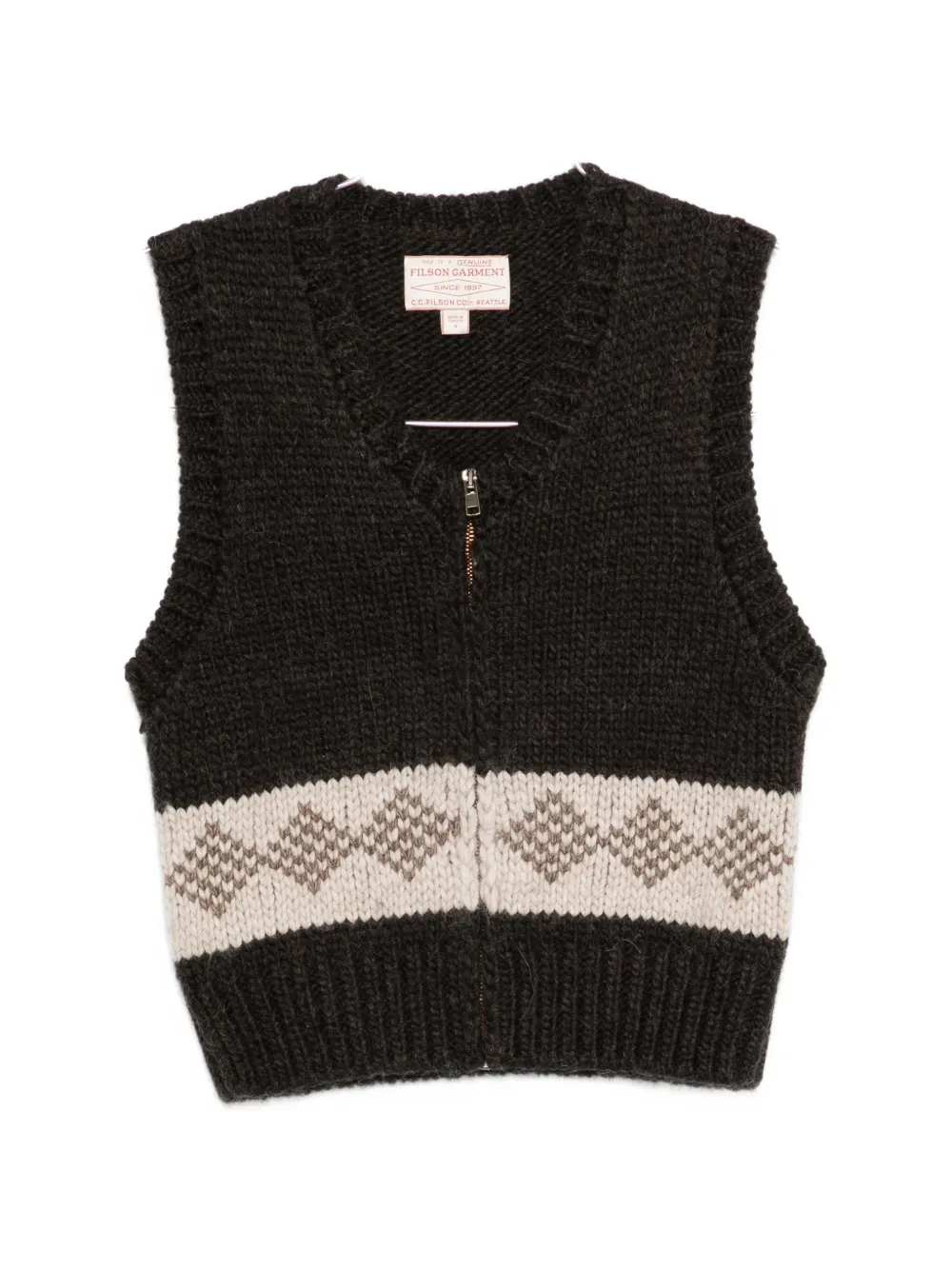 Жилет с застежкой-молнией Filson, коричневый
Жилет с застежкой-молнией Filson, коричневый