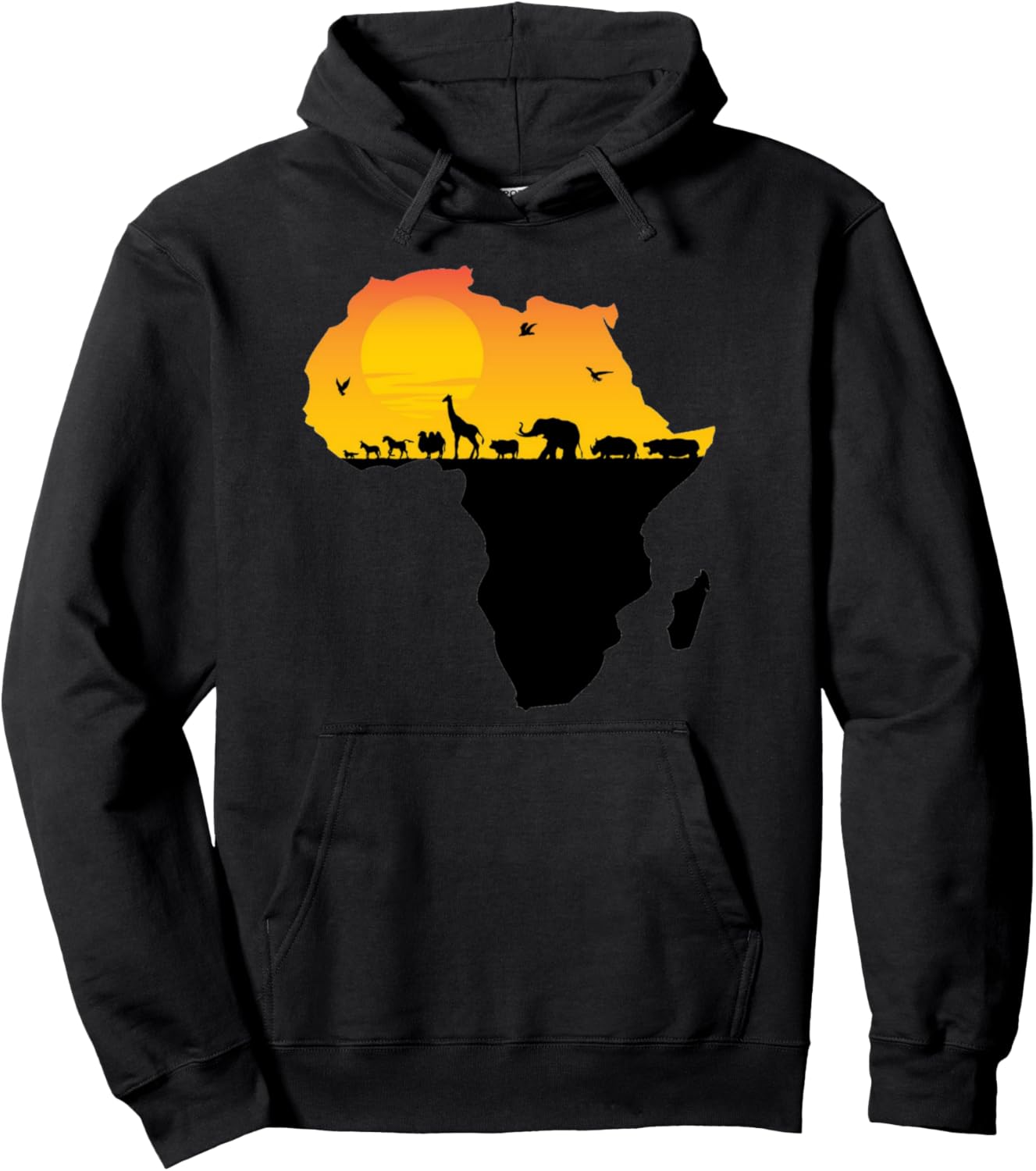 Толстовка с изображением экзотических животных африканского сафари African Shirt Countries, черный
Толстовка с изображением экзотических животных африканского сафари African Shirt Countries, черный