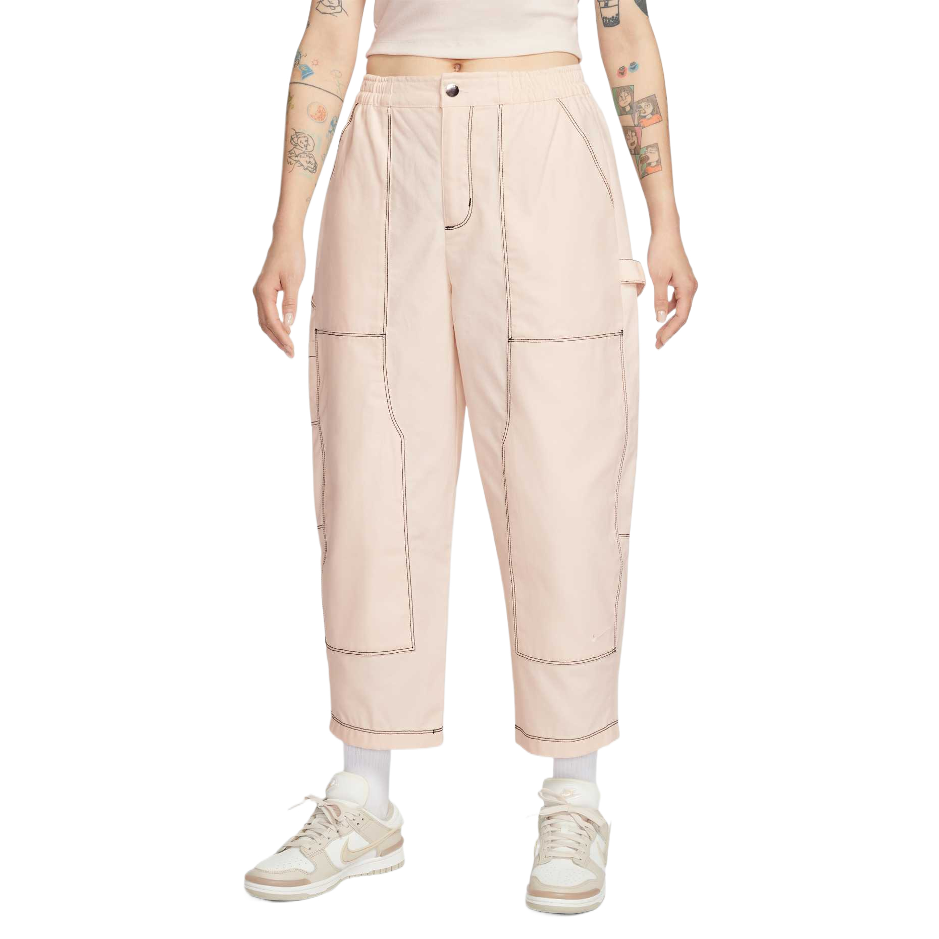 Женские спортивные карго-штаны Nike, chalk белый/ice серебряный/chalk белый
Женские спортивные карго-штаны Nike, chalk белый/ice серебряный/chalk белый