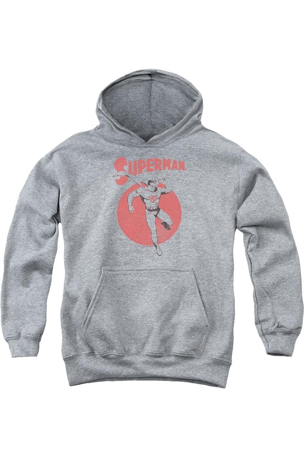 Винтажная худи Superman с круглым принтом для молодежи Gildan, Athletic Heather
Винтажная худи Superman с круглым принтом для молодежи Gildan, Athletic Heather