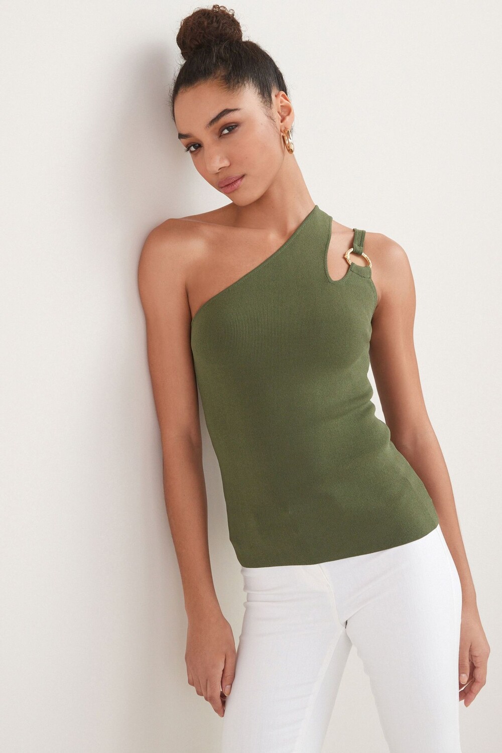 Блуза с асимметричными плечами Next, зеленый
Блуза с асимметричными плечами Next, зеленый