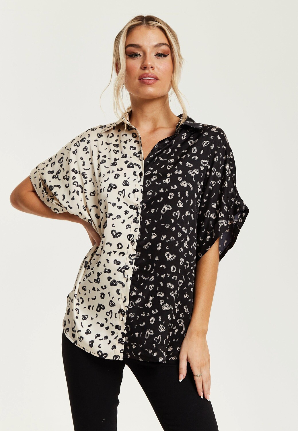 Рубашка цвета хаки с животным принтом и короткими рукавами Liquorish, мультиколор
Рубашка цвета хаки с животным принтом и короткими рукавами Liquorish, мультиколор