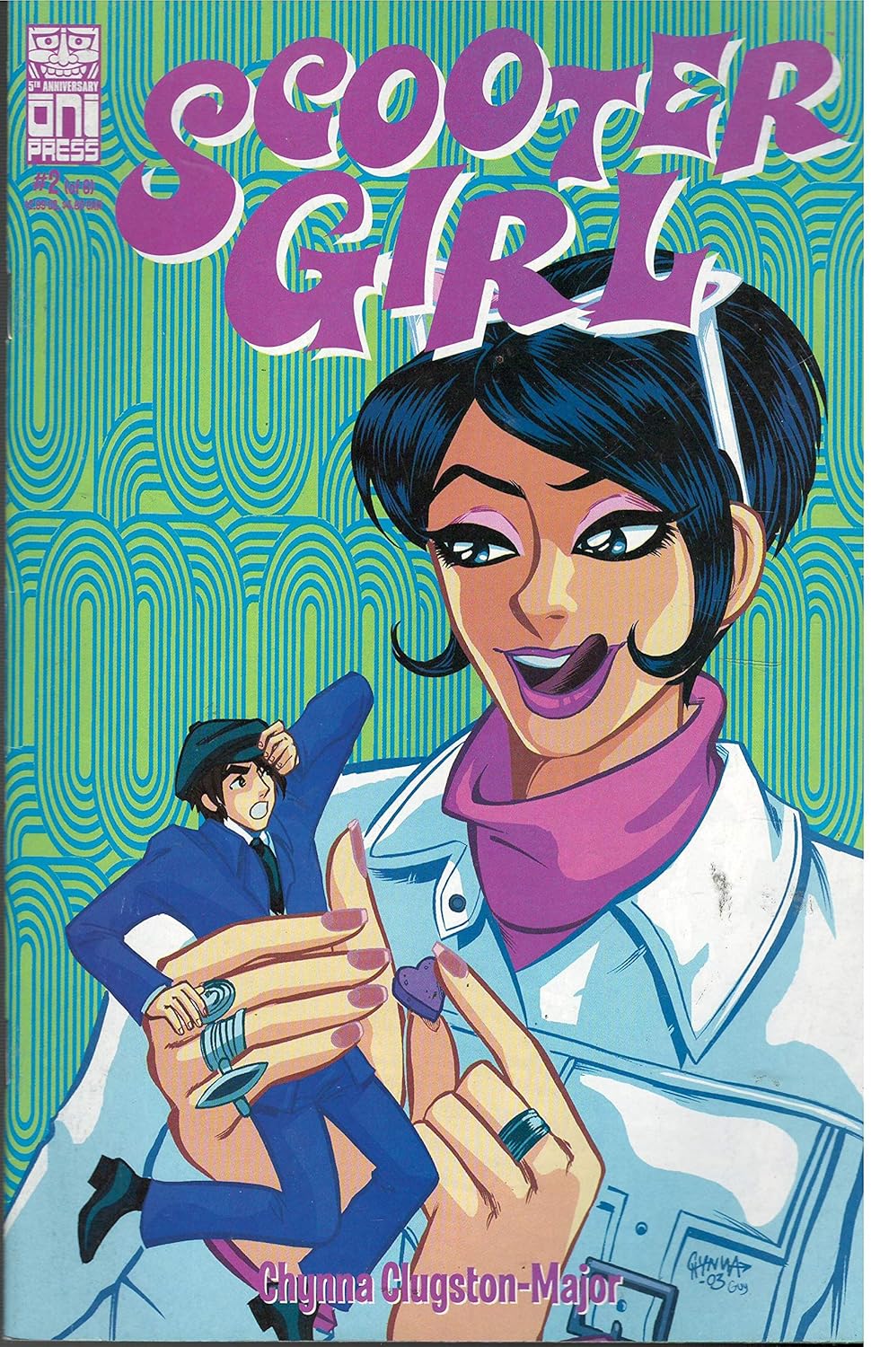 Scooter Girl, No. 2 of 6; June 2003 (Oni Press)
Scooter Girl, No. 2 of 6; June 2003 (Oni Press)