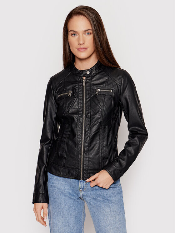 Куртка из искусственной кожи, стандартного кроя Only, черный
Куртка из искусственной кожи, стандартного кроя Only, черный