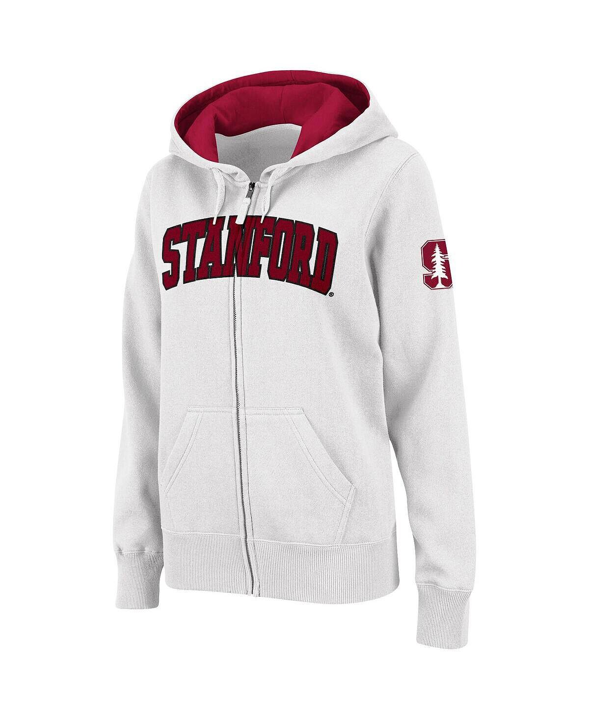 Женская белая толстовка с молнией во всю длину Stanford Cardinal с арочным именем Colosseum, белый
Женская белая толстовка с молнией во всю длину Stanford Cardinal с арочным именем Colosseum, белый