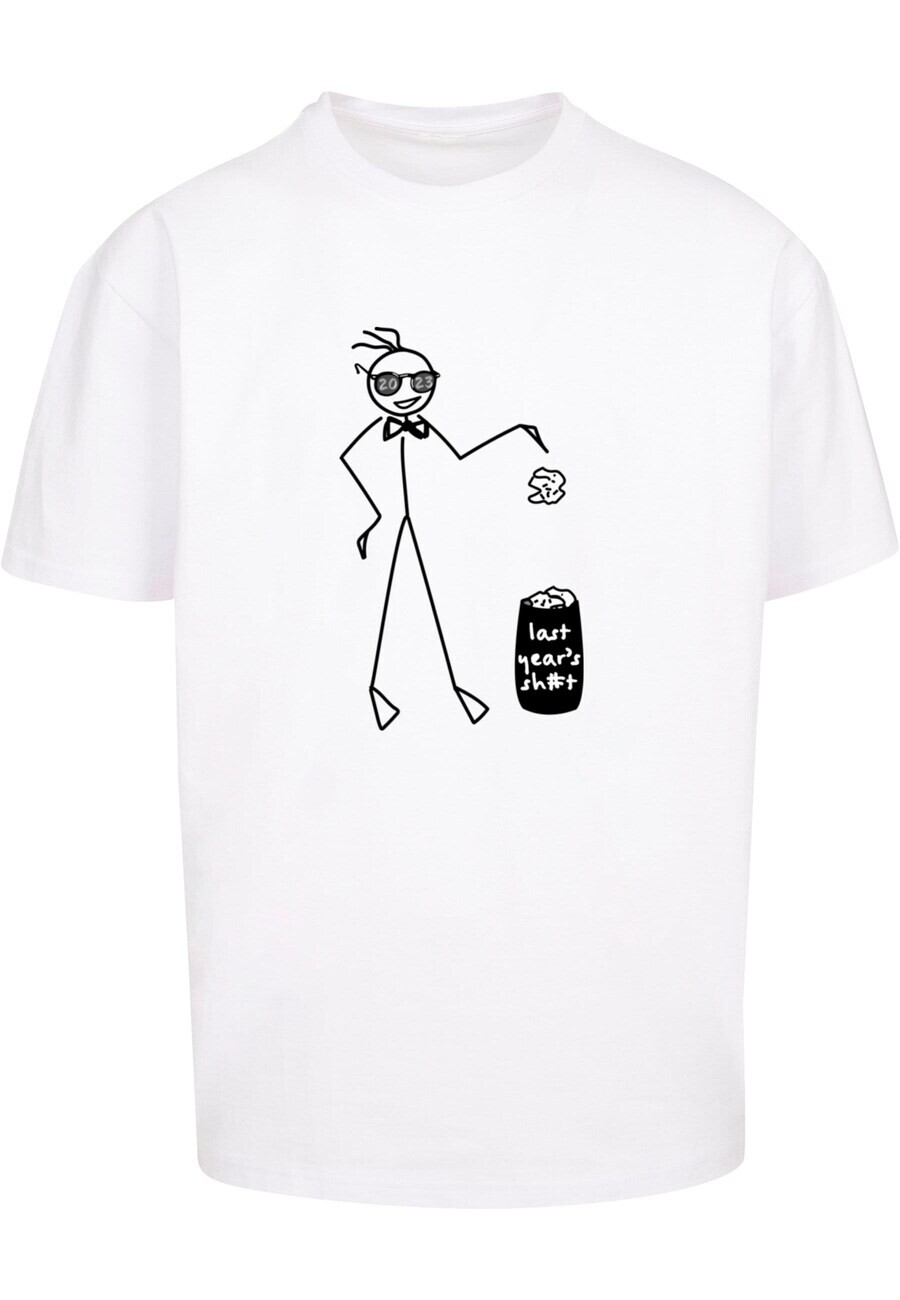 Футболка Merchcode LAST YEAR, белый 
Футболка Merchcode LAST YEAR, белый