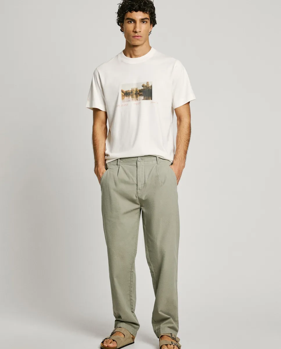 Мужские брюки свободного кроя со складками спереди Pepe Jeans, светло-зеленый
Мужские брюки свободного кроя со складками спереди Pepe Jeans, светло-зеленый