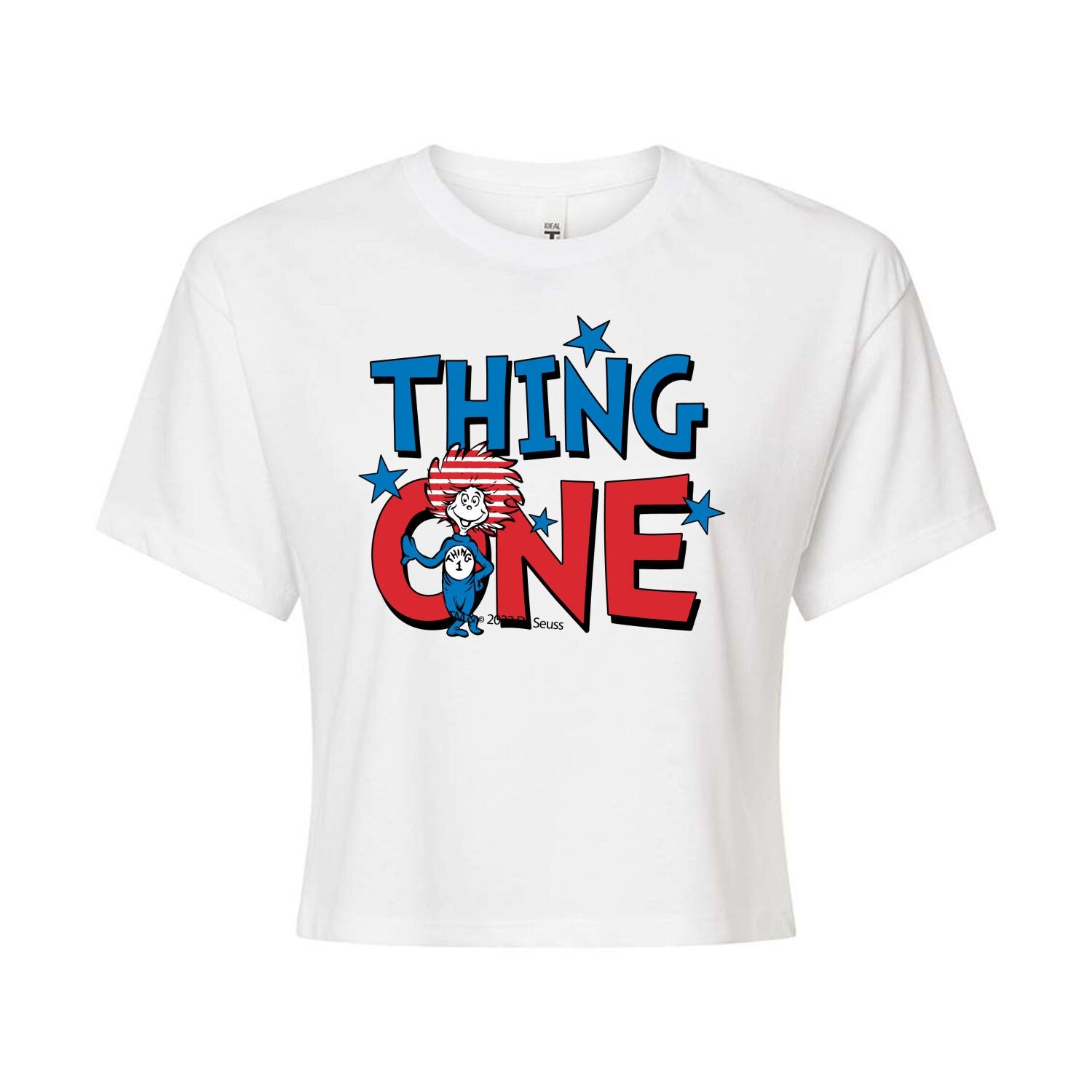 Укороченная футболка с рисунком Dr. Seuss Thing One для юниоров Licensed Character, белый
Укороченная футболка с рисунком Dr. Seuss Thing One для юниоров Licensed Character, белый