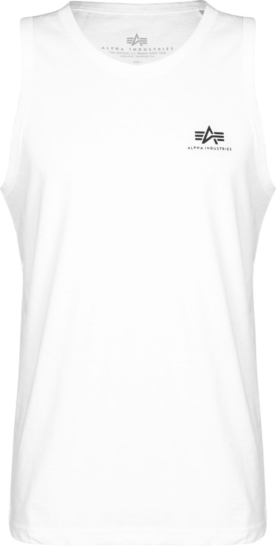 Майка ALPHA INDUSTRIES Shirt, белый 
Майка ALPHA INDUSTRIES Shirt, белый