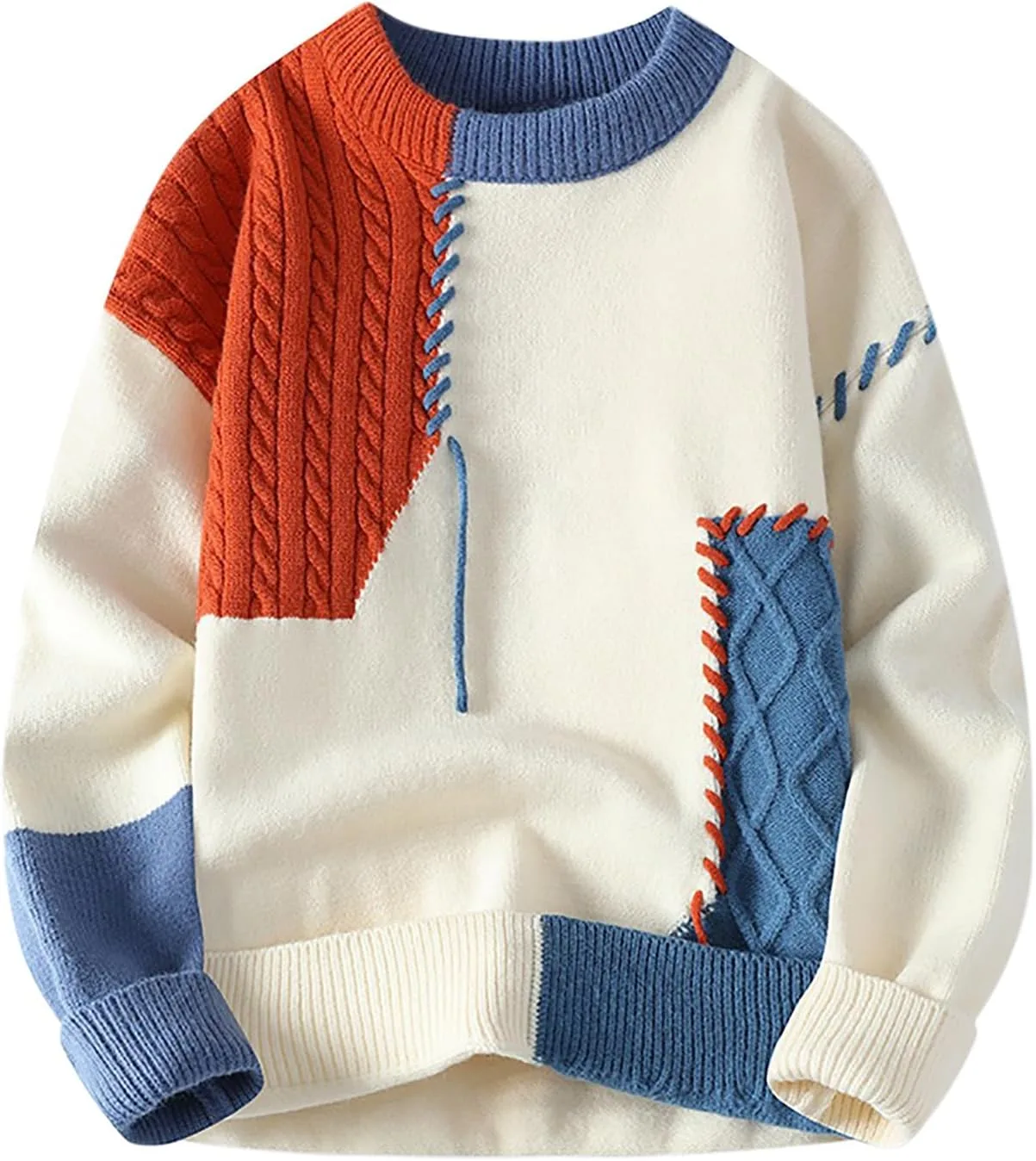 Свитер мужской Patchwork Colorblock Cable Knitted Oversized uhnmki
Свитер мужской Patchwork Colorblock Cable Knitted Oversized uhnmki