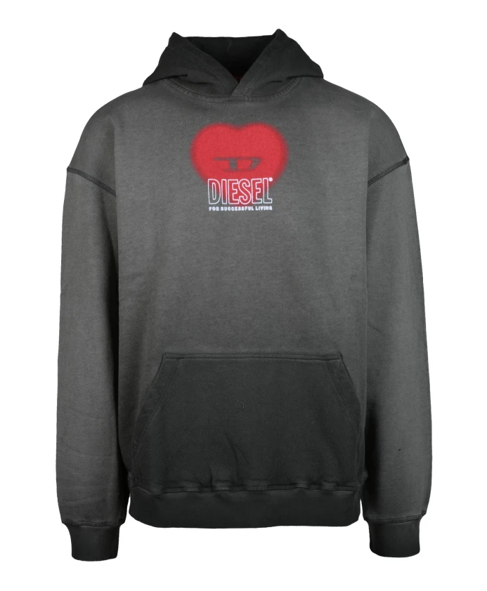 Хлопковая толстовка Diesel, серый
Хлопковая толстовка Diesel, серый