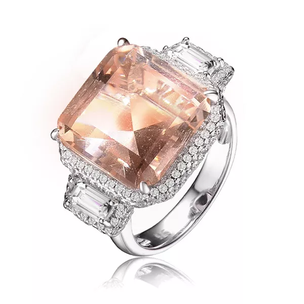 Кольцо из стерлингового серебра с белым золотом и розовыми или желтыми кубическими цирконами с тремя камнями Genevive, pink
Кольцо из стерлингового серебра с белым золотом и розовыми или желтыми кубическими цирконами с тремя камнями Genevive, pink