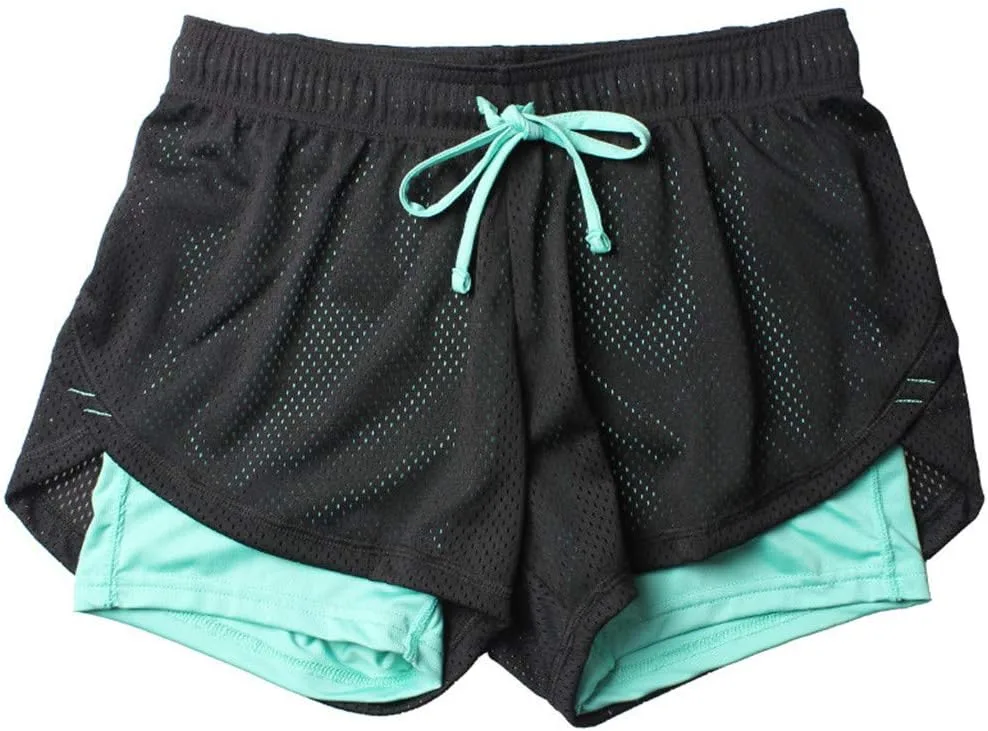 Женские шорты для бега 2 в 1 с эластичным поясом
Женские шорты для бега 2 в 1 с эластичным поясом