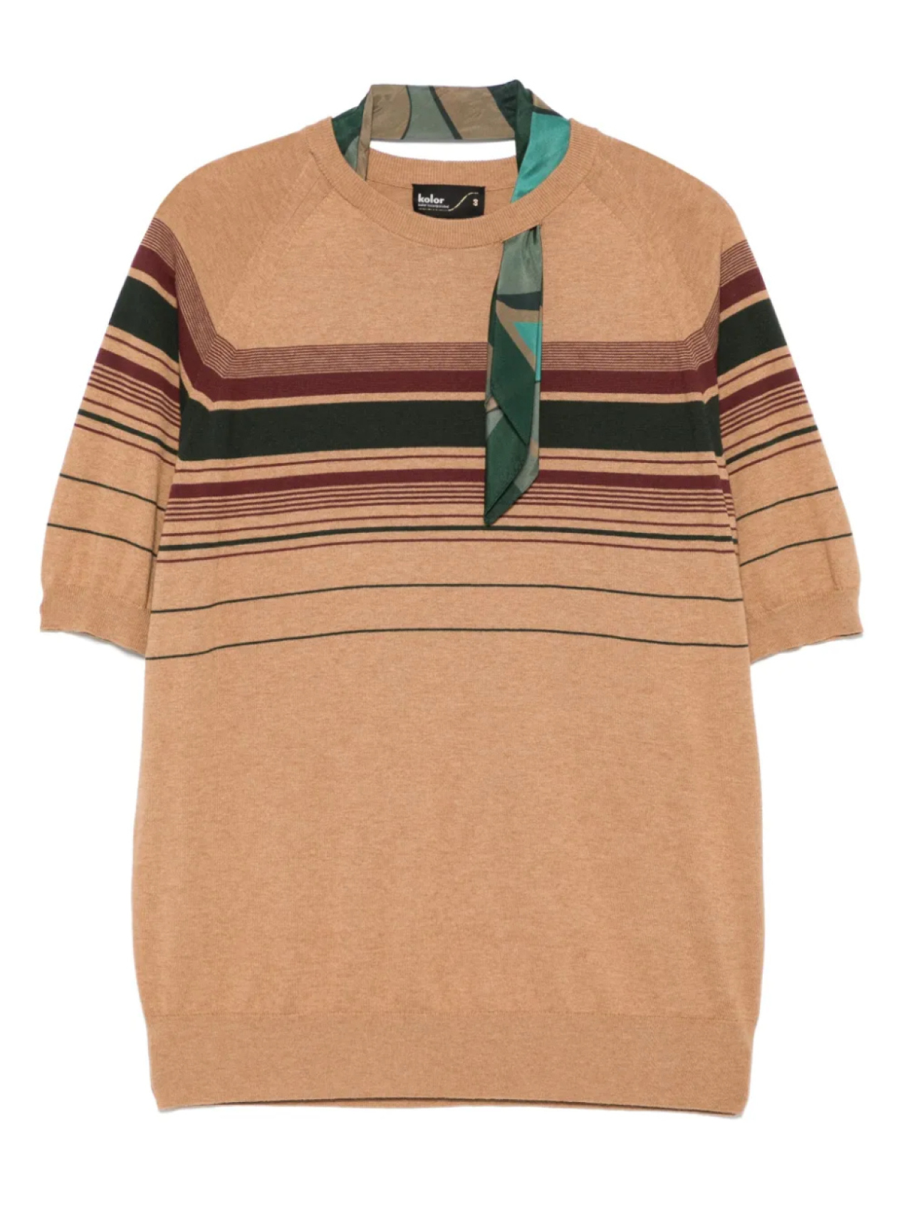 Полосатая футболка Kolor, коричневый
Полосатая футболка Kolor, коричневый