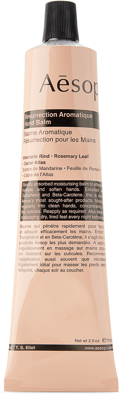 Ароматический бальзам для рук Resurrection, 75 мл Aesop
Ароматический бальзам для рук Resurrection, 75 мл Aesop