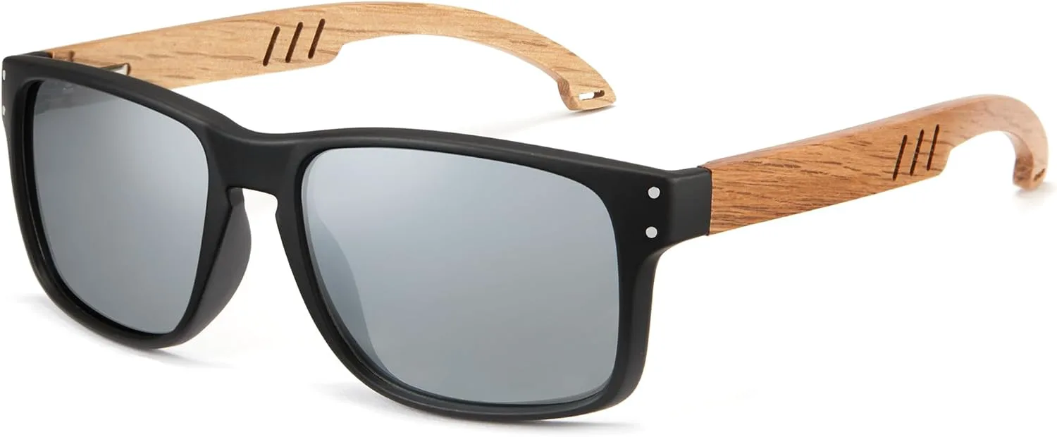 Солнцезащитные очки Cyxus ручной работы из бамбука для мужчин и женщин, поляризованные, с защитой от УФ-излучения, подарок 1110, Frame: Black+ Lens: Sliver
Солнцезащитные очки Cyxus ручной работы из бамбука для мужчин и женщин, поляризованные, с защитой от УФ-излучения, подарок 1110, Frame: Black+ Lens: Sliver