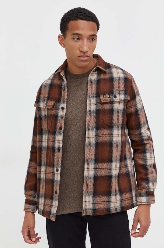 Рубашка Superdry, коричневый
Рубашка Superdry, коричневый