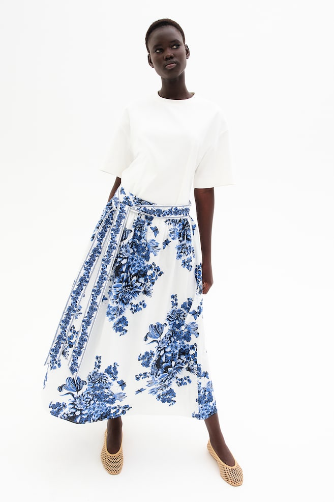 Юбка из поплина с завязками H&M, мультиколор
Юбка из поплина с завязками H&M, мультиколор