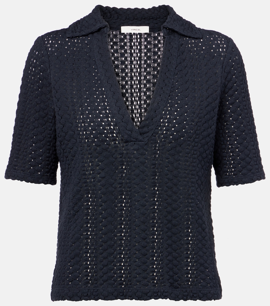 Хлопковая поло с открытой вязкой Vince, Coastal
Хлопковая поло с открытой вязкой Vince, Coastal