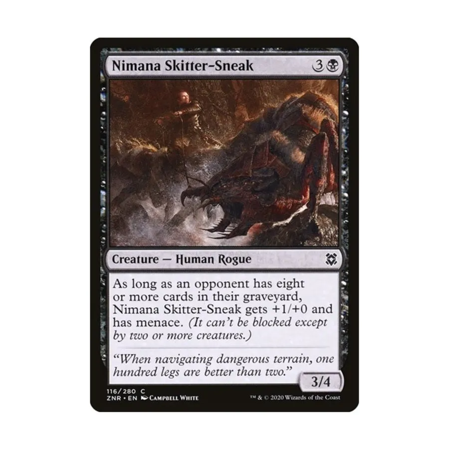 CCG Нимана Скиттер-Сник (C), MTG - Zendikar Rising
CCG Нимана Скиттер-Сник (C), MTG - Zendikar Rising