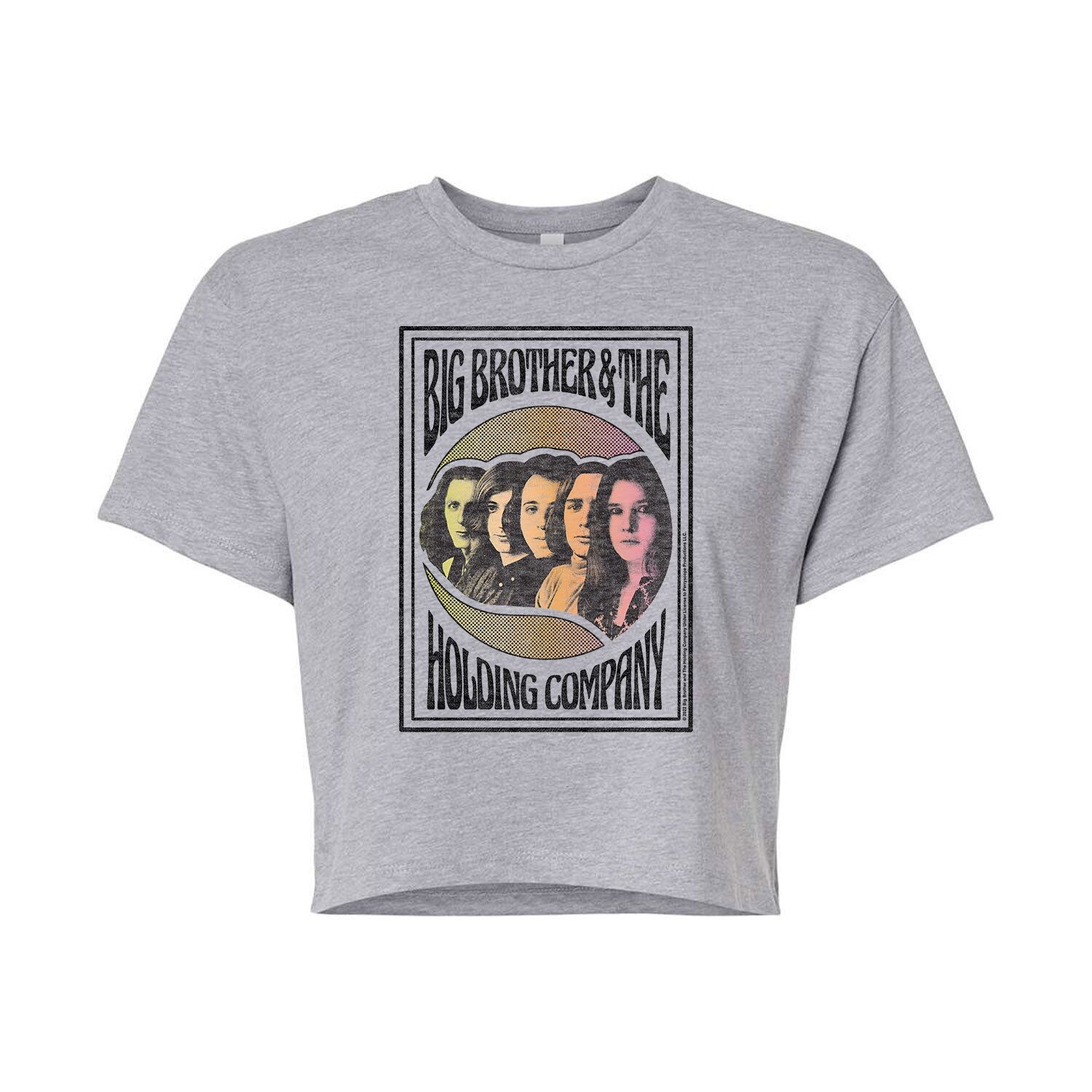 Укороченная футболка с рисунком Big Brother & Holding Company для юниоров Licensed Character, серый
Укороченная футболка с рисунком Big Brother & Holding Company для юниоров Licensed Character, серый