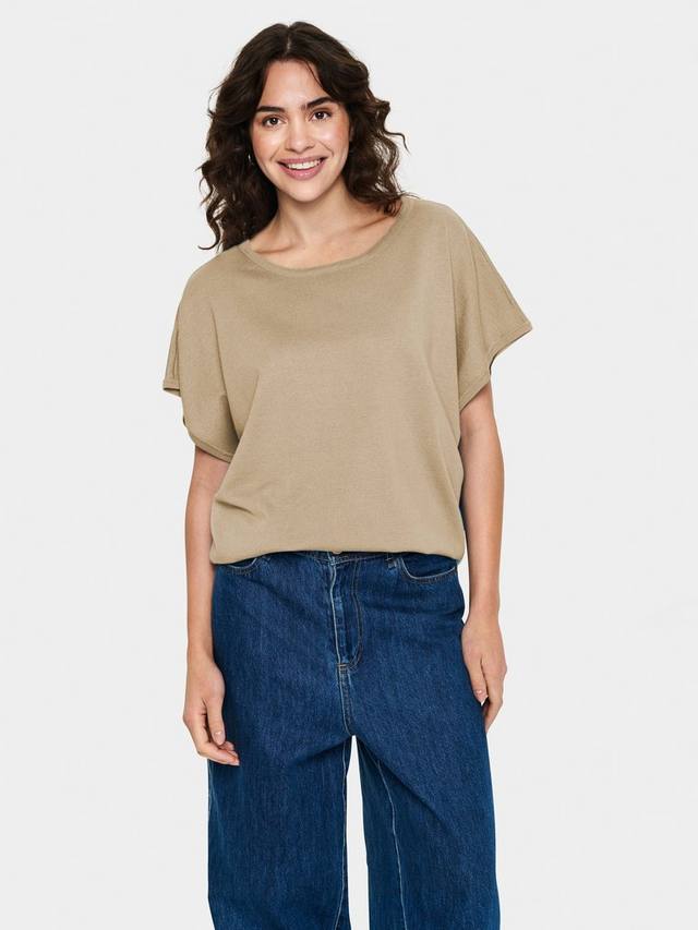 Джемпер mila с коротким рукавом Saint Tropez, цвет Plaza Taupe Melange
Джемпер mila с коротким рукавом Saint Tropez, цвет Plaza Taupe Melange