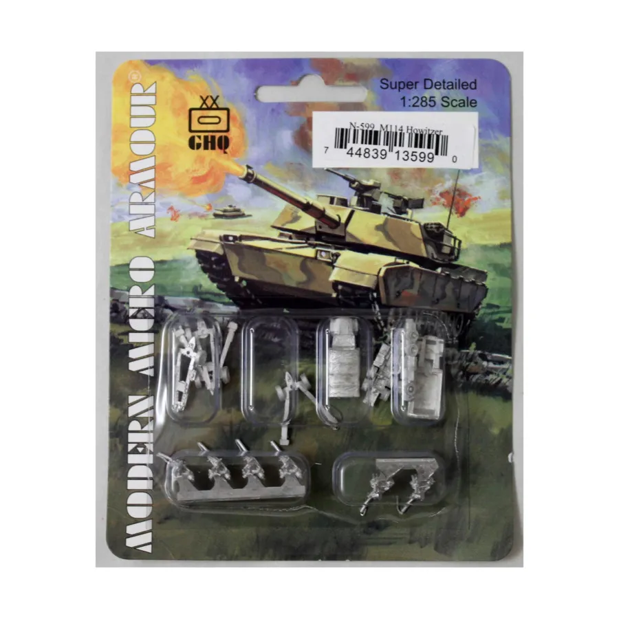 Гаубица М114, Modern Micro Armour - United States - Self-Propelled and Towed Guns (1:285)
Гаубица М114, Modern Micro Armour - United States - Self-Propelled and Towed Guns (1:285)