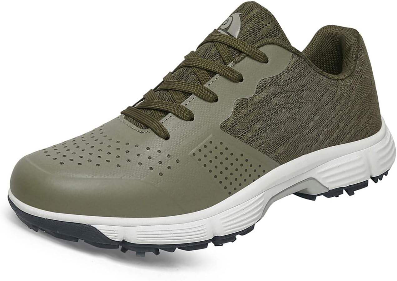 Мужские нескользящие гольф-туфли Omcam, дышащие повседневные кроссовки для ходьбы, модные сетчатые спортивные кроссовки для тренировок, зеленый
Мужские нескользящие гольф-туфли Omcam, дышащие повседневные кроссовки для ходьбы, модные сетчатые спортивные кроссовки для тренировок, зеленый