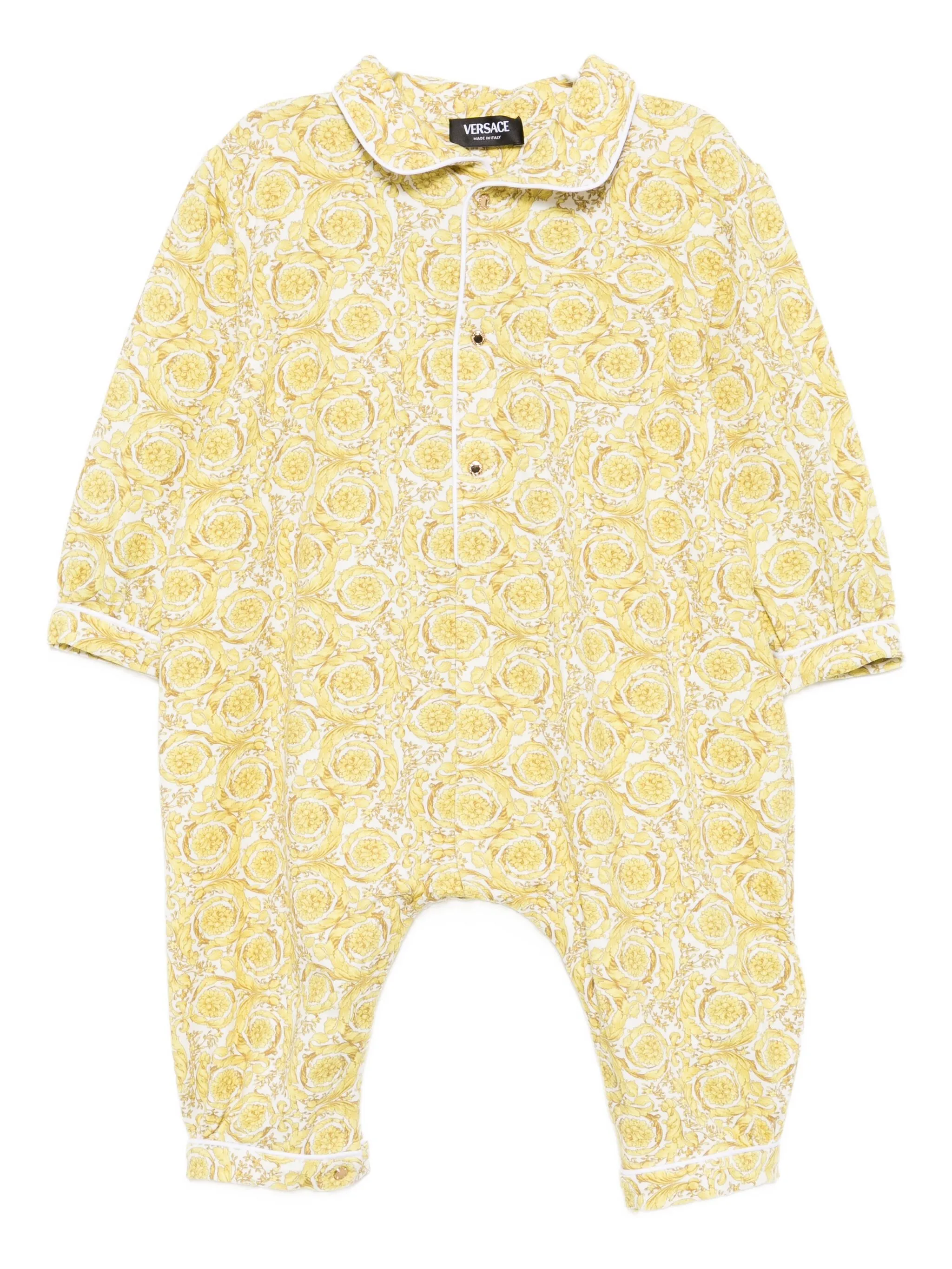 Ромпер с принтом Versace Kids, желтый
Ромпер с принтом Versace Kids, желтый