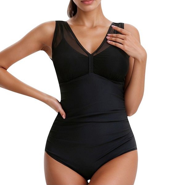 Женский купальник с сетчатыми вставками, V-образным вырезом, плиссированной талией и широкими бретелями Anna-Kaci, Black, Черный, Женский купальник с сетчатыми вставками, V-образным вырезом, плиссированной талией и широкими бретелями Anna-Kaci, Black
Женский купальник с сетчатыми вставками, V-образным вырезом, плиссированной талией и широкими бретелями Anna-Kaci, Black, Черный, Женский купальник с сетчатыми вставками, V-образным вырезом, плиссированной талией и широкими бретелями Anna-Kaci, Black