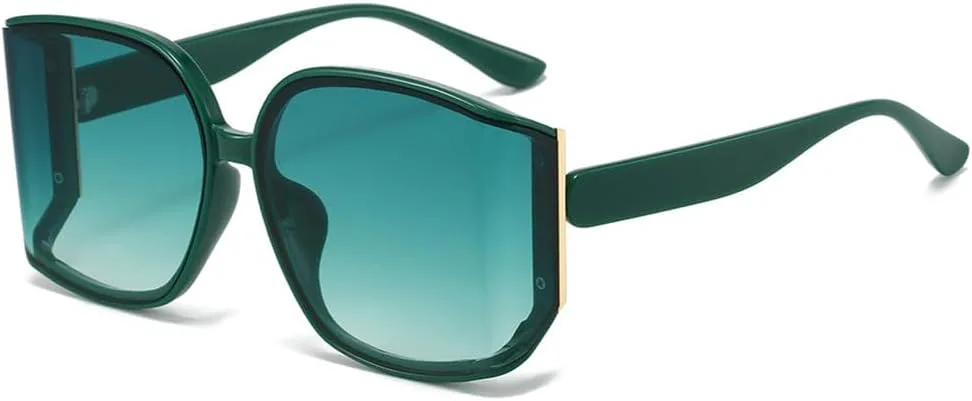 Большие солнцезащитные очки для женщин в винтажном стиле с градиентным переходом, солнцезащитные очки для женщин с защитой от УФ-излучения UV400 HDUBFY, Green
Большие солнцезащитные очки для женщин в винтажном стиле с градиентным переходом, солнцезащитные очки для женщин с защитой от УФ-излучения UV400 HDUBFY, Green