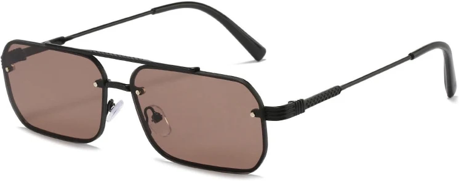 Модные классические солнцезащитные очки маленького размера для женщин и мужчин, в стиле ретро, с двойной перемычкой, для вождения, защита от УФ-излучения UV400 TKKTLLT, Black Tea
Модные классические солнцезащитные очки маленького размера для женщин и мужчин, в стиле ретро, с двойной перемычкой, для вождения, защита от УФ-излучения UV400 TKKTLLT, Black Tea