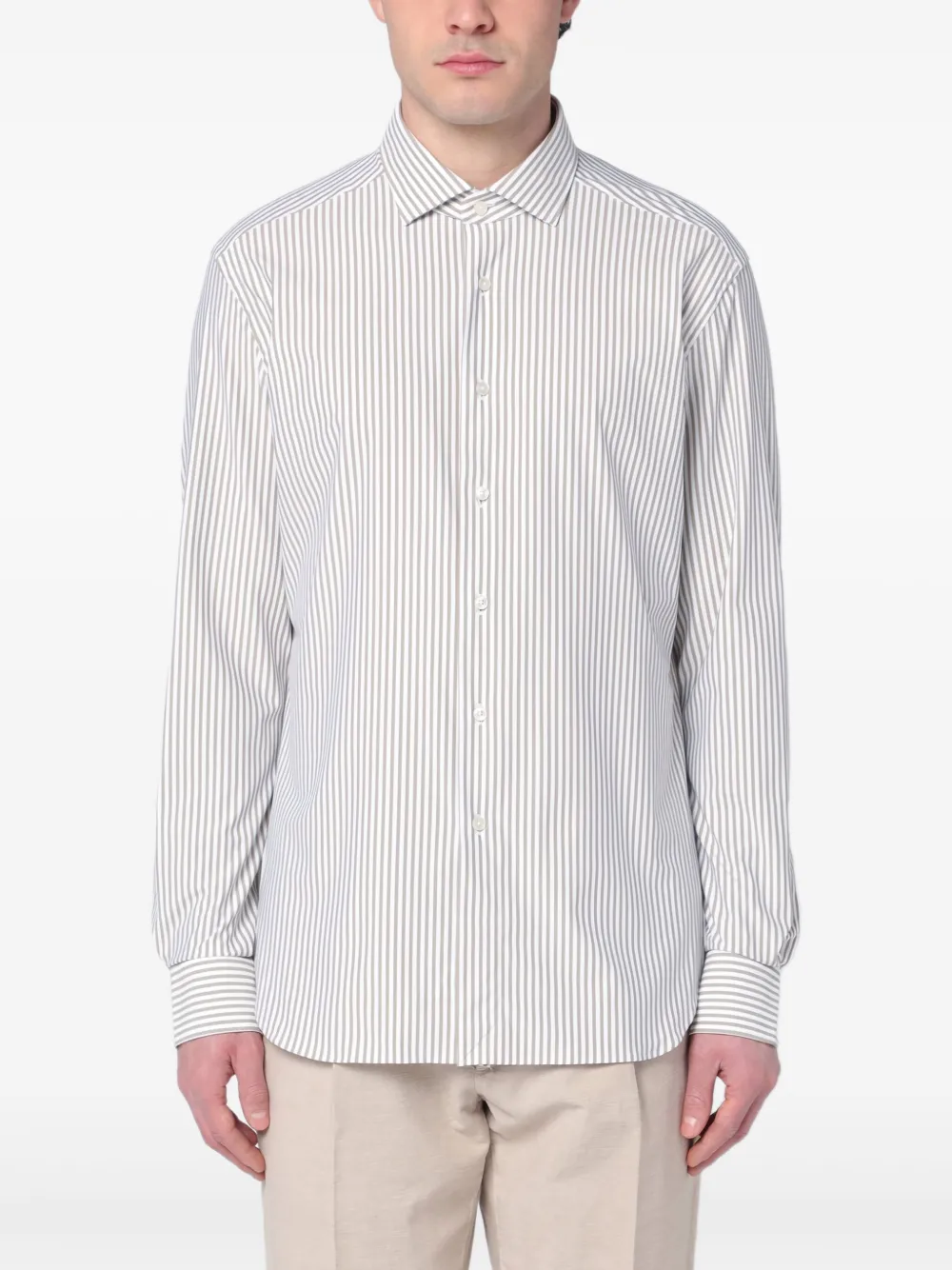 Рубашка в полоску Xacus, белый
Рубашка в полоску Xacus, белый