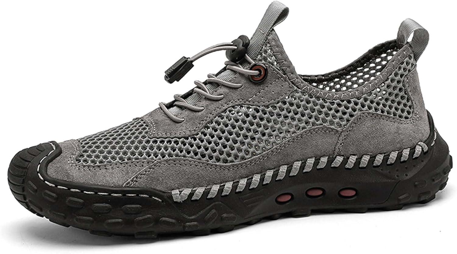 Мужские походные кроссовки летние сетчатые дышащие для бездорожья, кемпинга, бега, уличные, противоскользящие, удобные, повседневные Generic, серый
Мужские походные кроссовки летние сетчатые дышащие для бездорожья, кемпинга, бега, уличные, противоскользящие, удобные, повседневные Generic, серый