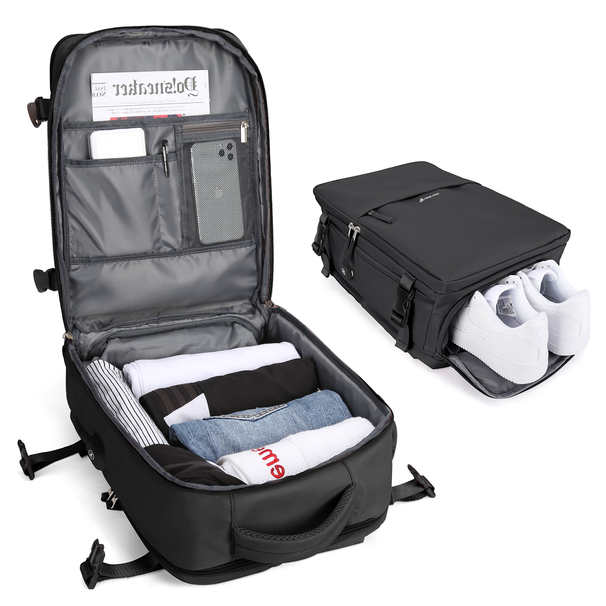 Дорожная сумка из ткани, сумка для ноутбука, рюкзак унисекс разноцветный ALPINE PRO, фиолетовый
Дорожная сумка из ткани, сумка для ноутбука, рюкзак унисекс разноцветный ALPINE PRO, фиолетовый