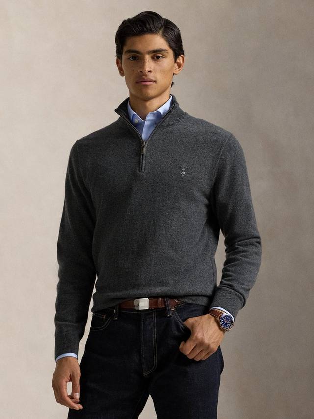 Свитер поло из итальянской шерсти с застежкой на четверть Ralph Lauren, Grey Heather
Свитер поло из итальянской шерсти с застежкой на четверть Ralph Lauren, Grey Heather