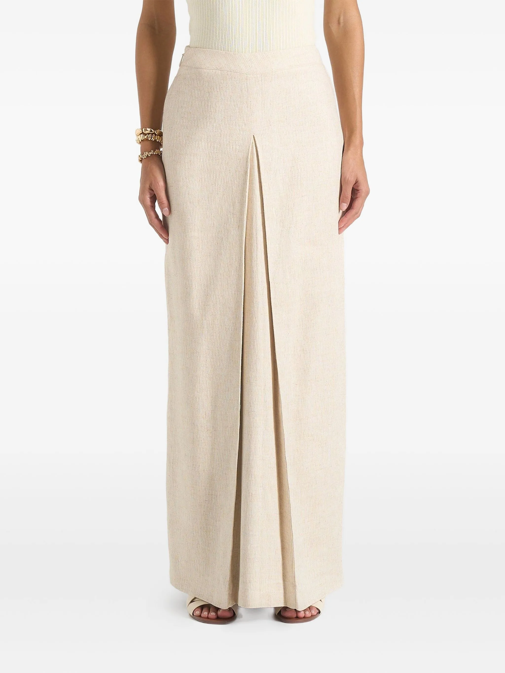 Льняная юбка макси Regine А-силуэта Manière De Voir, бежевый
Льняная юбка макси Regine А-силуэта Manière De Voir, бежевый