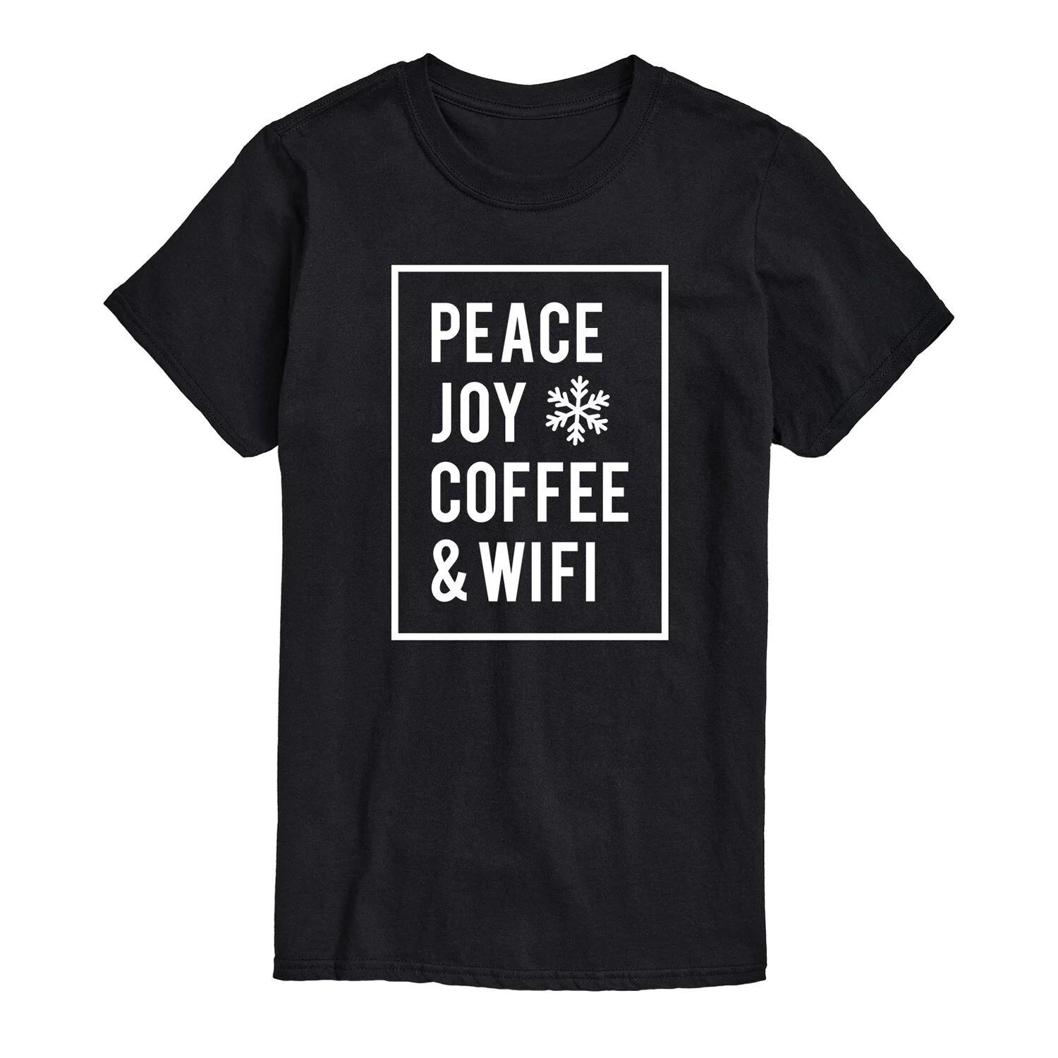 Мужская футболка Peace Joy Coffee Wi-Fi Licensed Character
Мужская футболка Peace Joy Coffee Wi-Fi Licensed Character