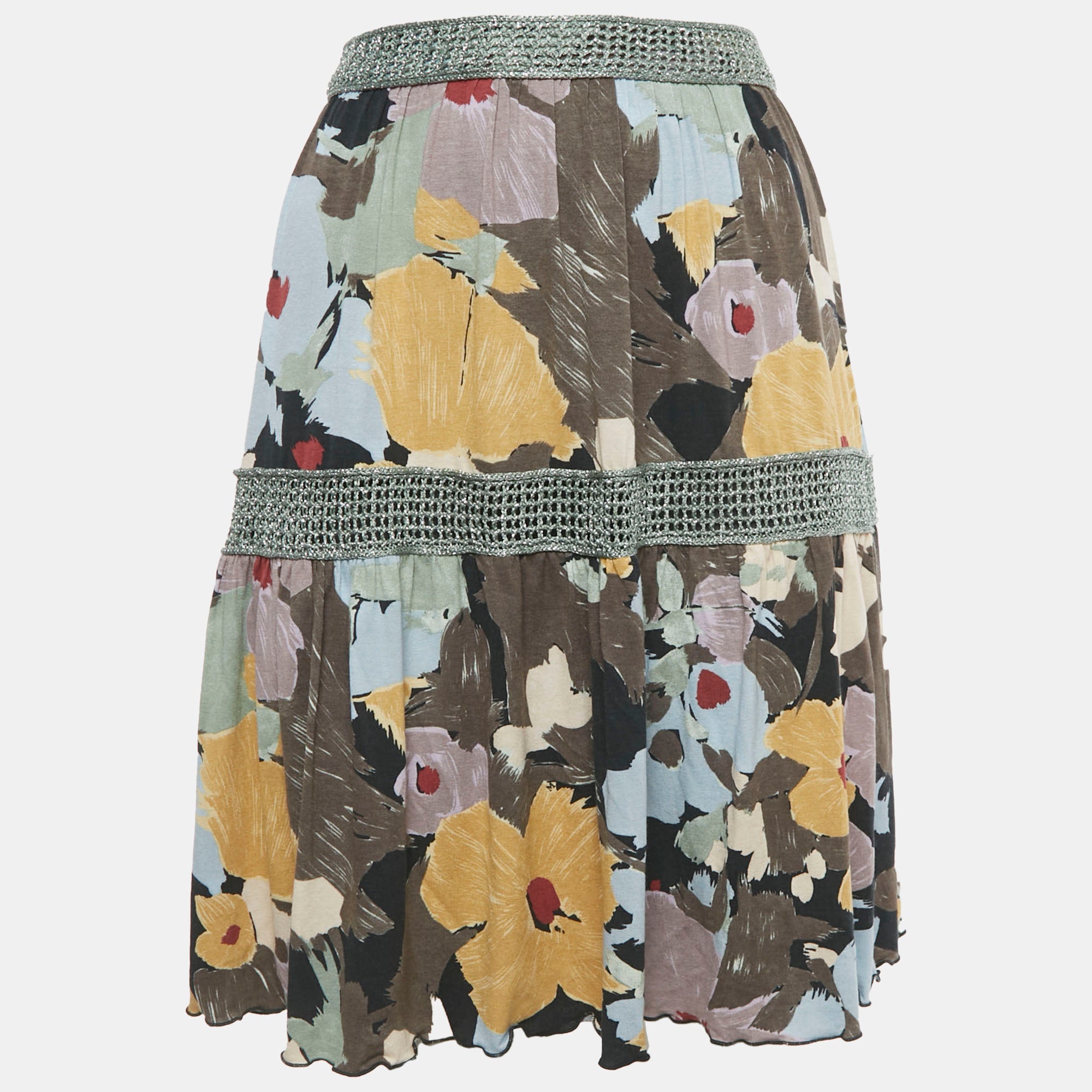 M Missoni Короткая юбка Missoni серого цвета с принтом из трикотажа
M Missoni Короткая юбка Missoni серого цвета с принтом из трикотажа