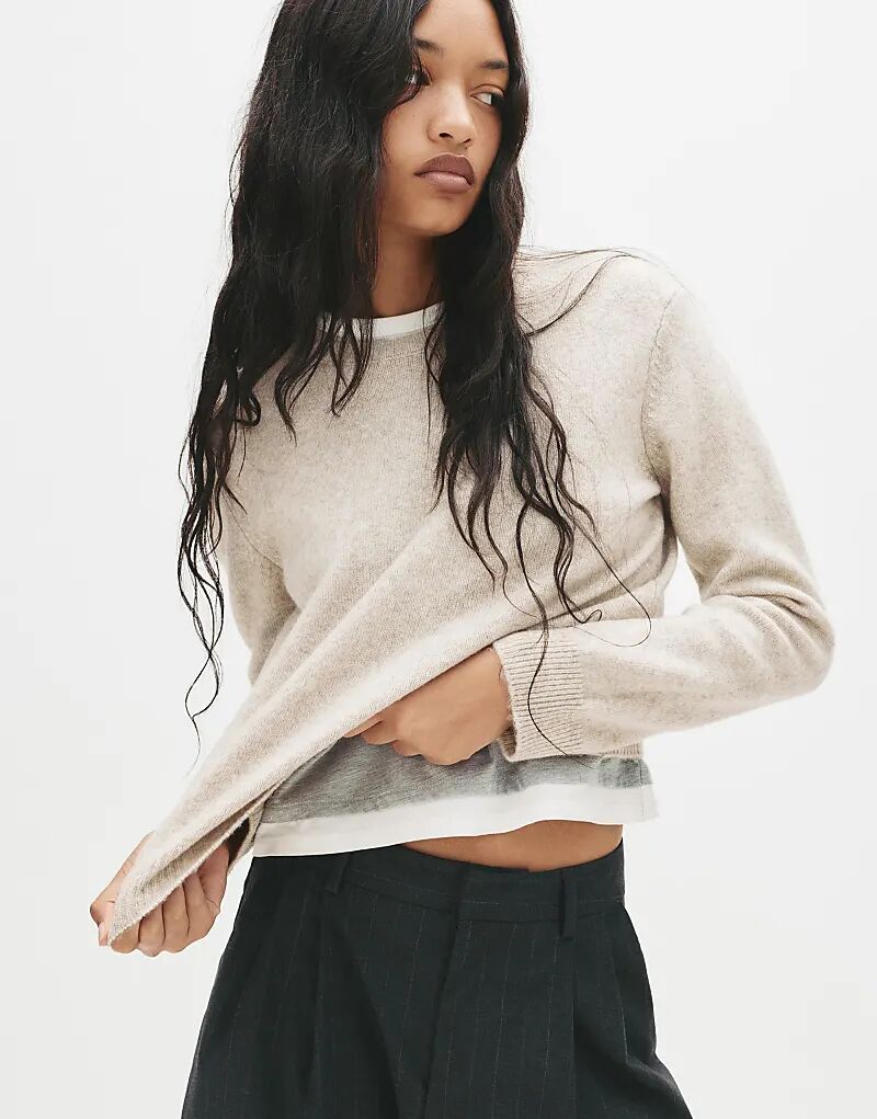 Мягкий джемпер Pull&Bear бежевого цвета
Мягкий джемпер Pull&Bear бежевого цвета