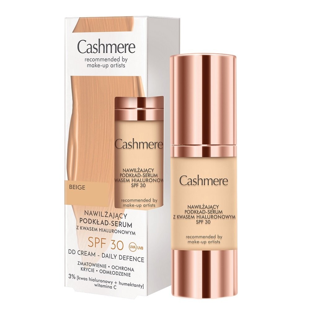Cashmere, Увлажняющая тональная сыворотка Spf30 Beige, 30мл
Cashmere, Увлажняющая тональная сыворотка Spf30 Beige, 30мл