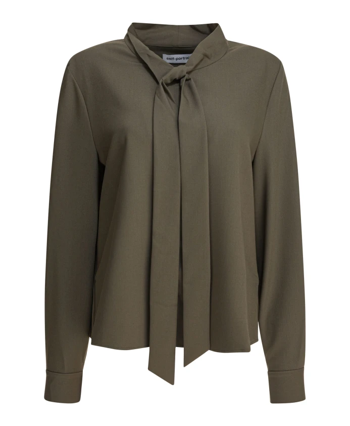Зеленая блузка с бантом, осень-зима 2025 Self Portrait, зеленый
Зеленая блузка с бантом, осень-зима 2025 Self Portrait, зеленый