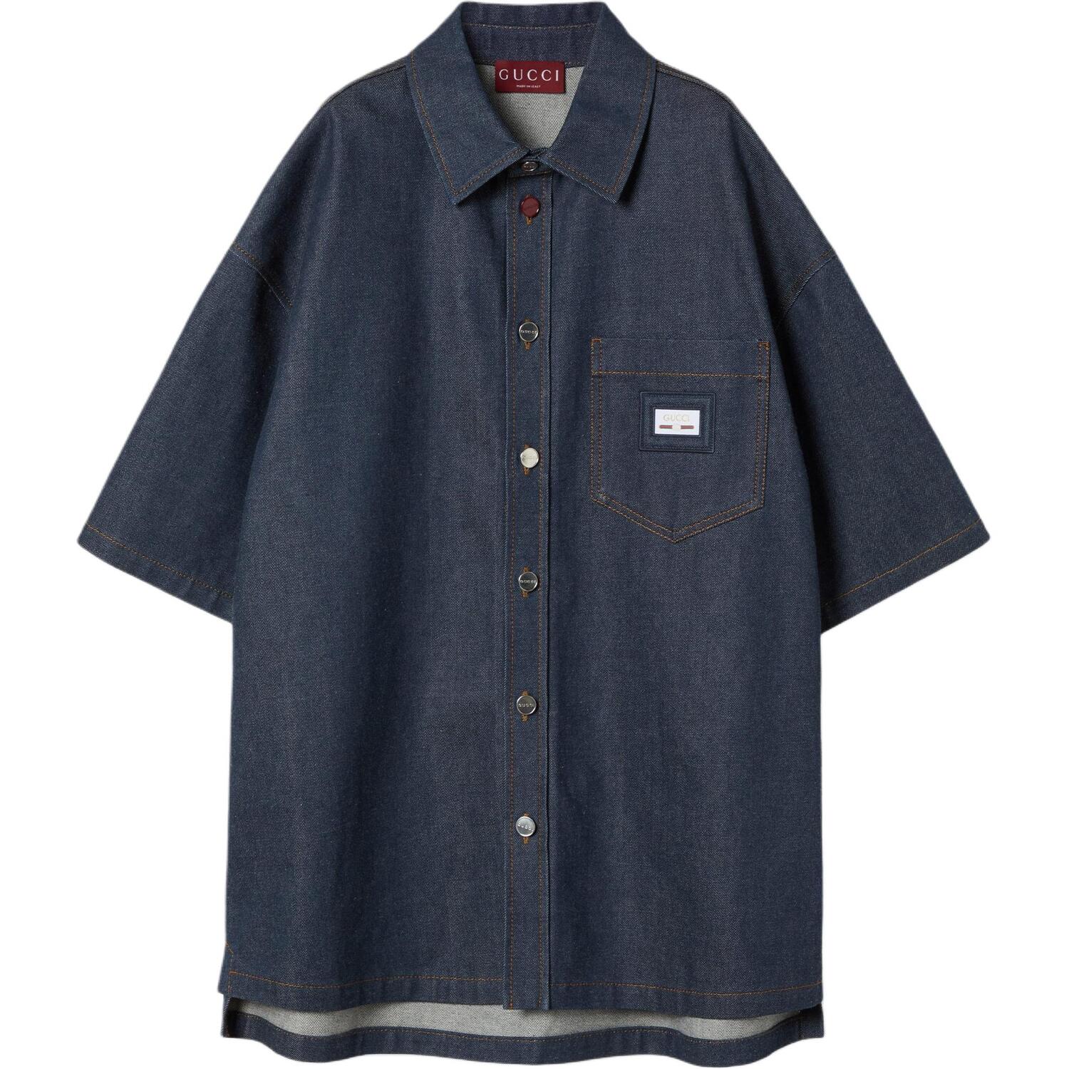 GUCCI Рубашка SS25 мужская темно-синяя
GUCCI Рубашка SS25 мужская темно-синяя